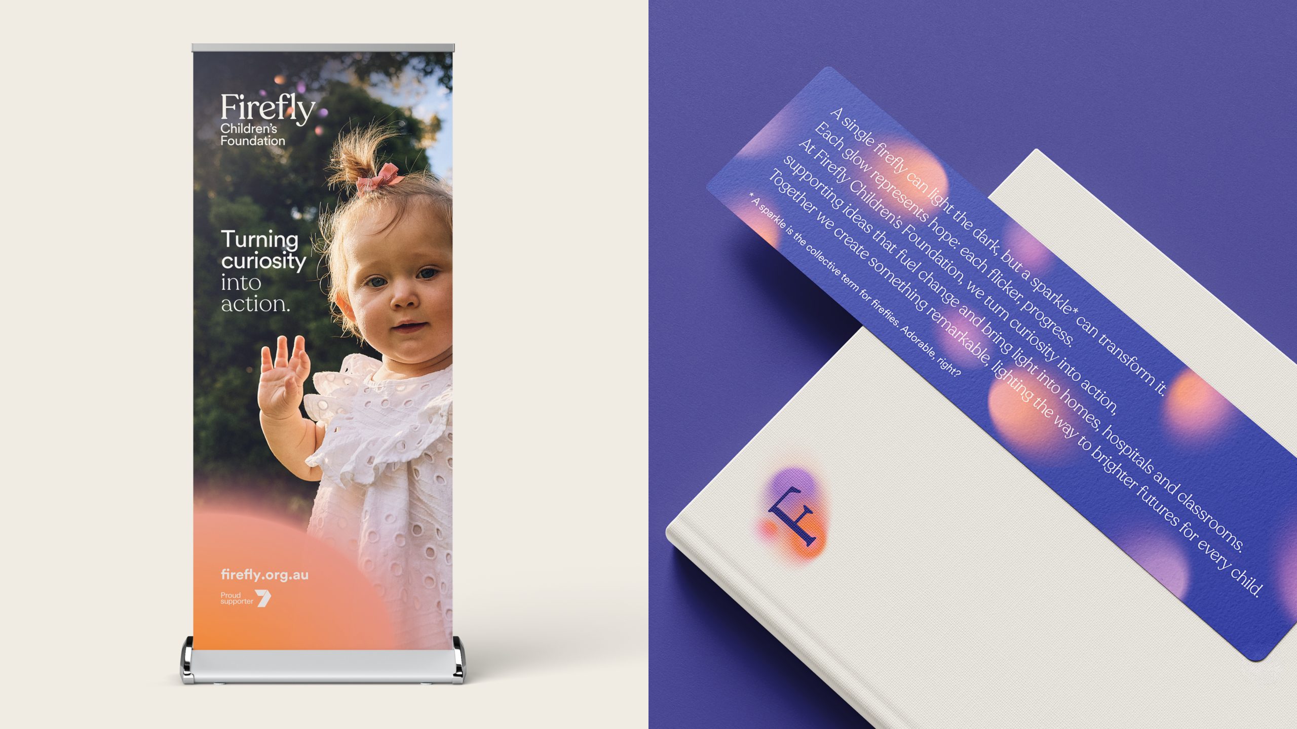Pull up banner and bookmark